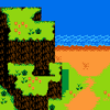 Mockup of an outdoor scene using NES restrictions